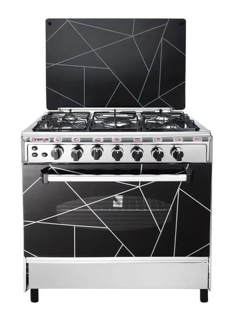 Al Ahram Gas Cooker 80×60 cm – 5 Burners with Oven & Grill – Multicolor